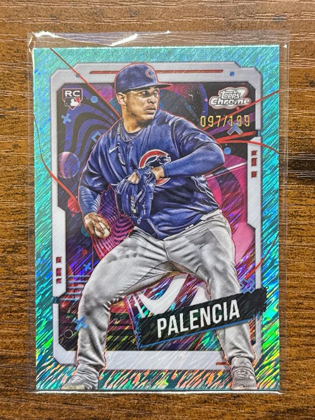 2024 Topps Cosmic Chrome Daniel Palencia Aqua Equinox Refractor /199 #129 RC