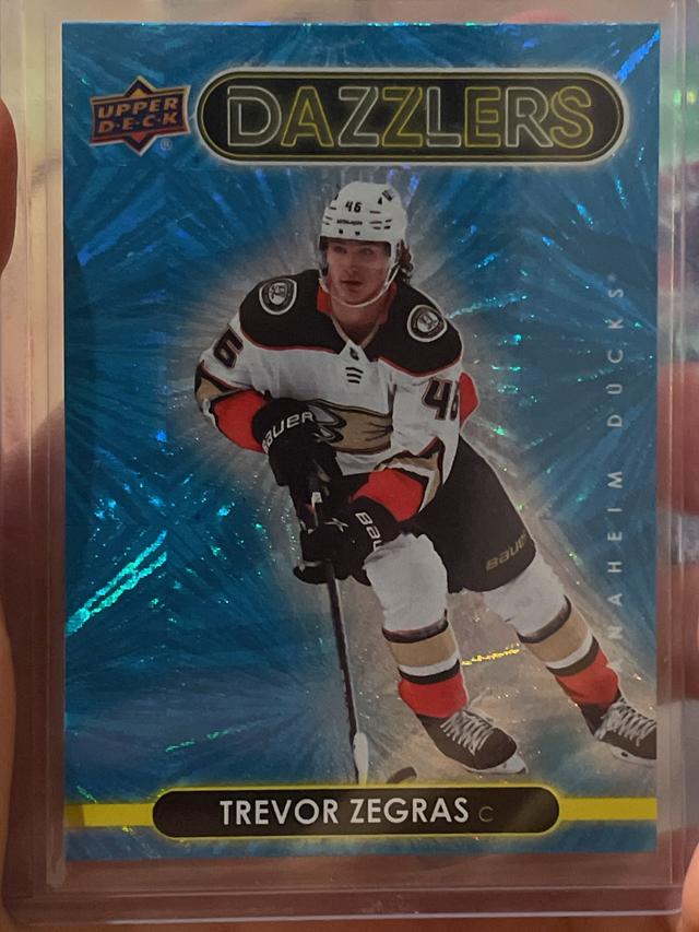 2021-22 Upper Deck Hockey Series 1 Trevor Zegras Dazzlers Blue Set #DZ-1