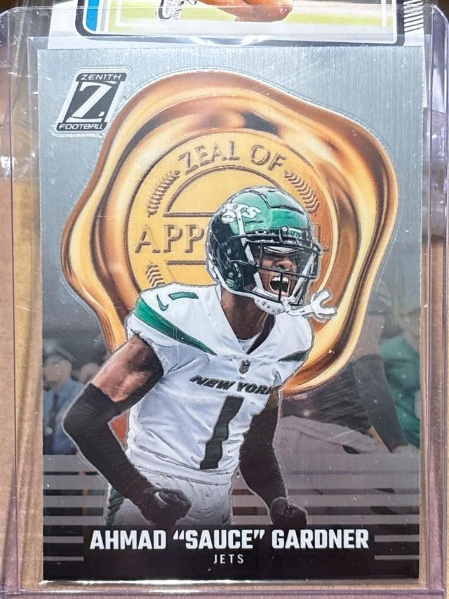 2023 Panini Zenith Football Ahmad "Sauce" Gardner Zeal of Approval #22