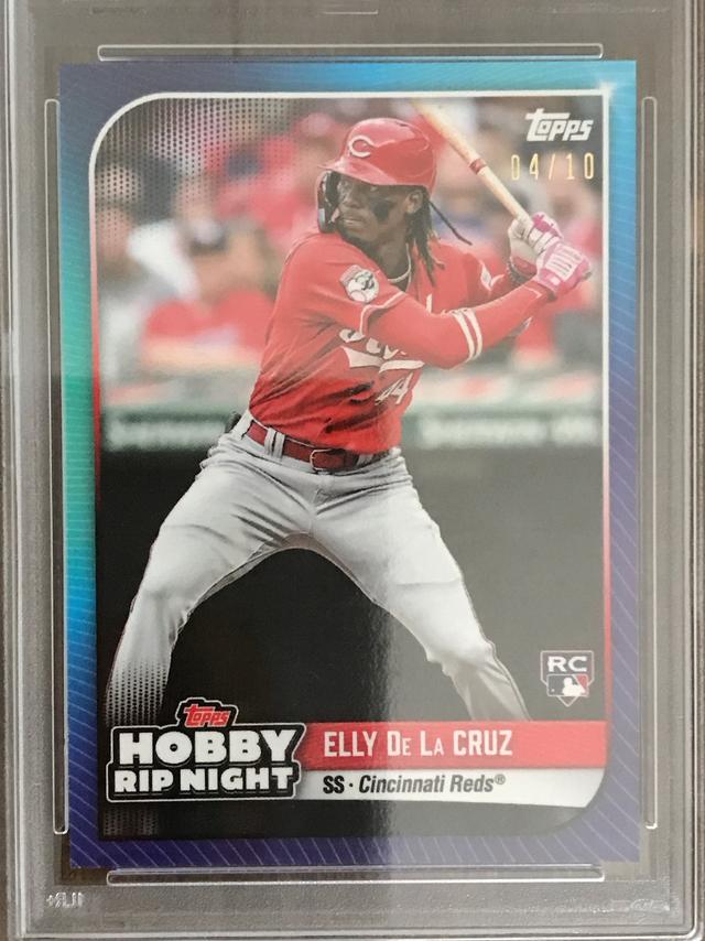 2024 Topps Hobby Rip Night Elly De La Cruz Base Set Blue /10 #4