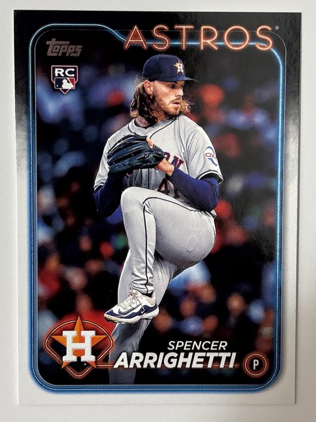 2024 Topps Update Series Spencer Arrighetti ﻿Base Set Royal Blue #US52