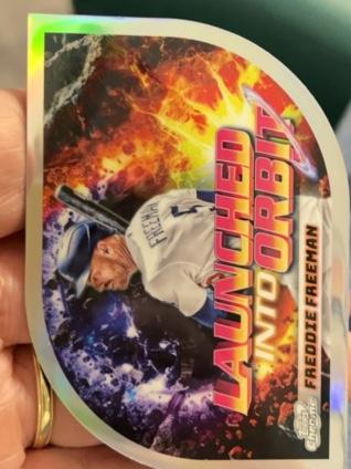 2024 Topps Cosmic Chrome Freddie Freeman Launched Into Orbit #LIO-4