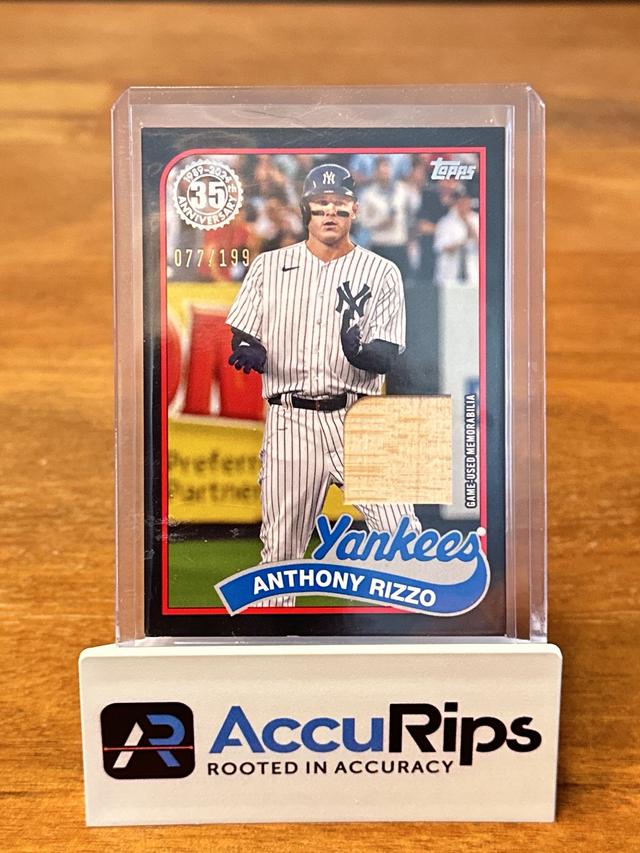 2024 Topps Series 1 Anthony Rizzo Black /199 #89BR-ARZ