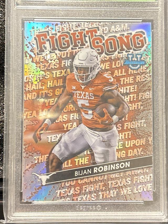 2022 Bowman's Best University Bijan Robinson Fight Song Set #FS-17