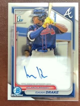 2024 Bowman Isaiah Drake CHROME PROSPECT AUTOGRAPHS I #CPA-ID