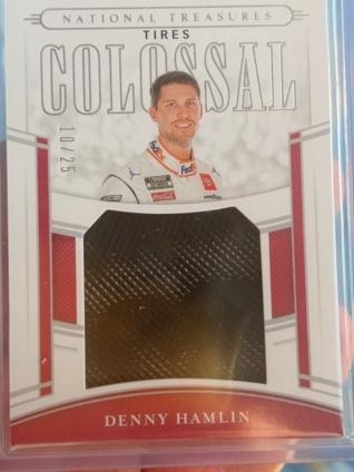 2020 Panini National Treasures Racing Denny Hamlin Premium Patches Set #20