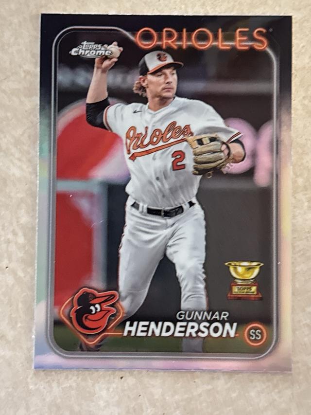 2024 Topps Chrome Gunnar Henderson ﻿Base Set #36