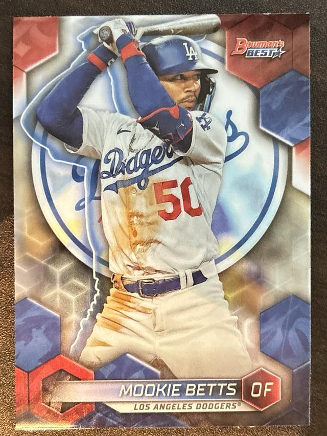 2023 Topps Series 2 Mookie Betts LUKE "THE CARDIST" BASE CARD ART VARIATION #50