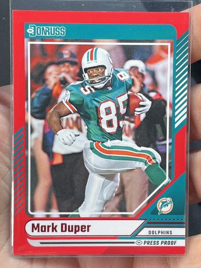 2024 Donruss Football Mark Duper ﻿Base Set Red Press Proof #119