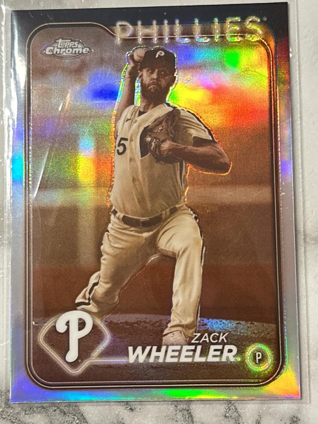 2024 Topps Chrome Zack Wheeler ﻿Base Set #25