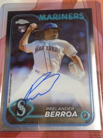 2024 Topps Chrome Prelander Berroa Rookie Autographs Checklist #RA-PB