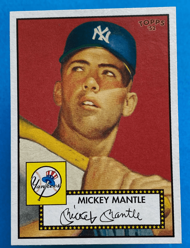 2006 Topps 52 Mickey Mantle Mantle Variation SP Red #311