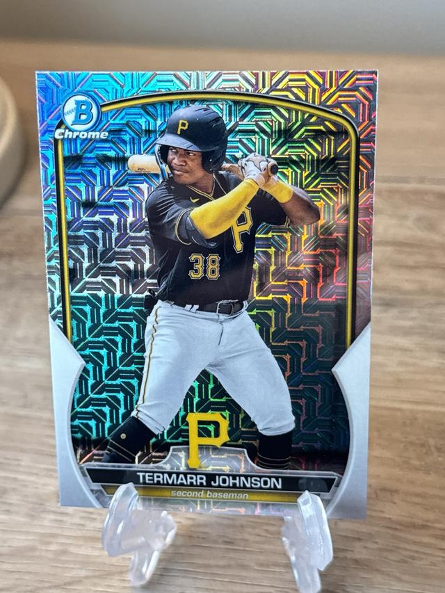 2023 Bowman Chrome Mega Termarr Johnson Base Chrome Prospects Mojo #BCP-88