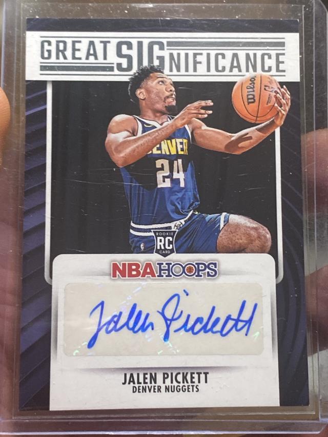 2023-24 Panini NBA Hoops Jalen Pickett Great SIGnificance Set #GS-PKT