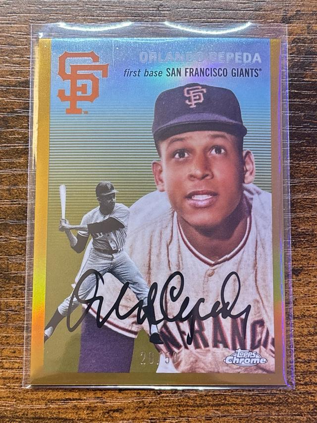 2023 Topps Chrome Platinum '54 Orlando Cepeda Gold Refractor /50 #13 Giants