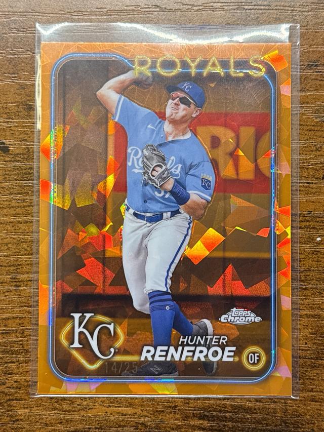 2024 Topps Chrome Sapphire Hunter Renfroe Orange /25 #468