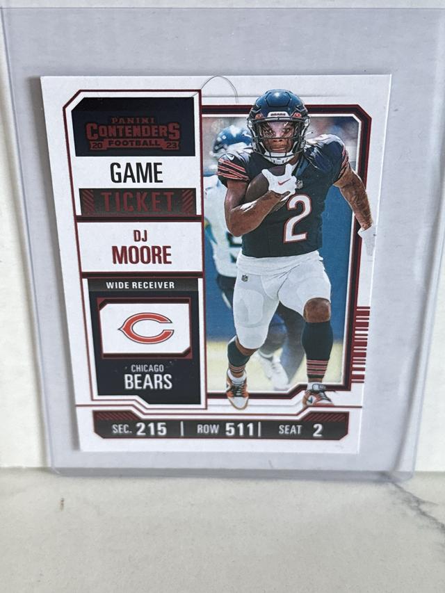 2023 Panini Contenders DJ Moore Ticket Stub  #18