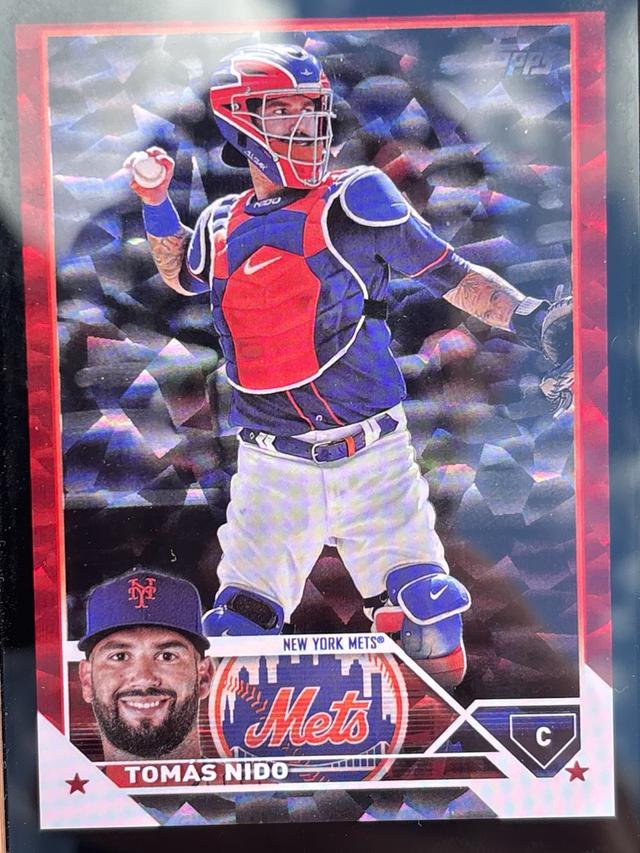 2023 Topps Update Series Tomás Nido BASE SET Red Foil Board Parallel /199 #US105