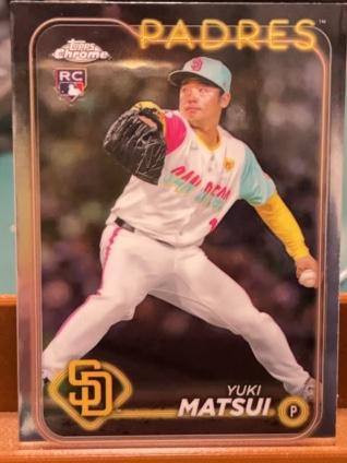 2024 Topps Chrome Update Yuki Matsui ﻿Base Set #USC187