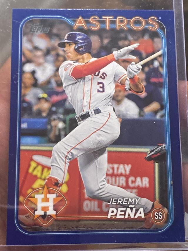 2024 Topps Series 2 Jeremy Peña BASE SET Royal Blue #472