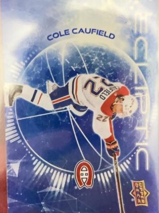 2023-24 Upper Deck Series 2 Hockey Cole Caufield Ecliptic Checklist #EC-9