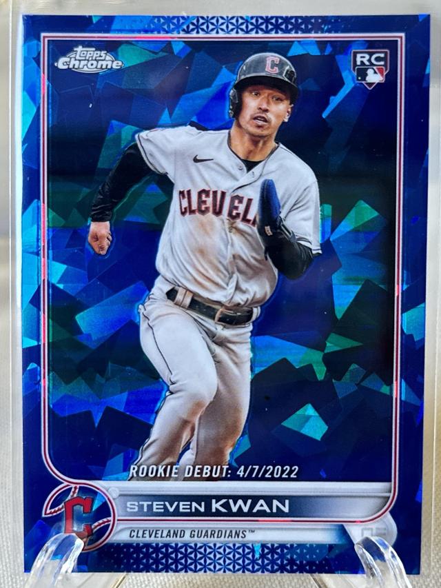 2022 Topps Chrome Updates Sapphire Steven Kwan BASE #US17