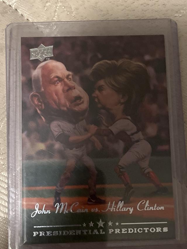 2008 Upper Deck John McCain vs. Hillary Clinton Presidential Predictors #PP-11A