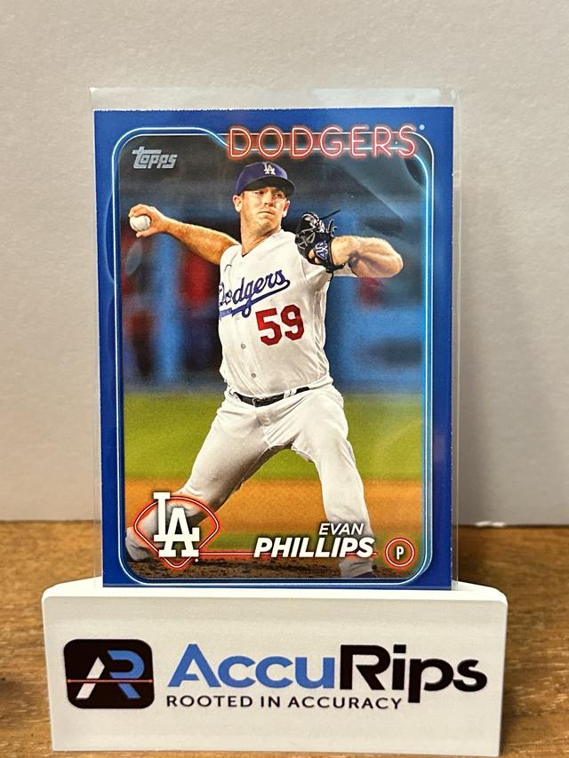 2024 Topps Series 2 Evan Phillips BASE SET Royal Blue #569