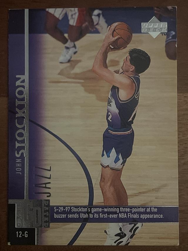 1997-98 Upper Deck Basketball John Stockton GD ﻿Base #127