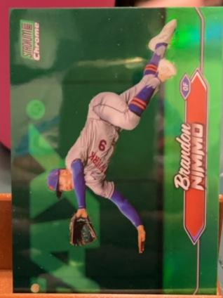 2024 Topps Stadium Club Brandon Nimmo Chrome Green Refractors #191