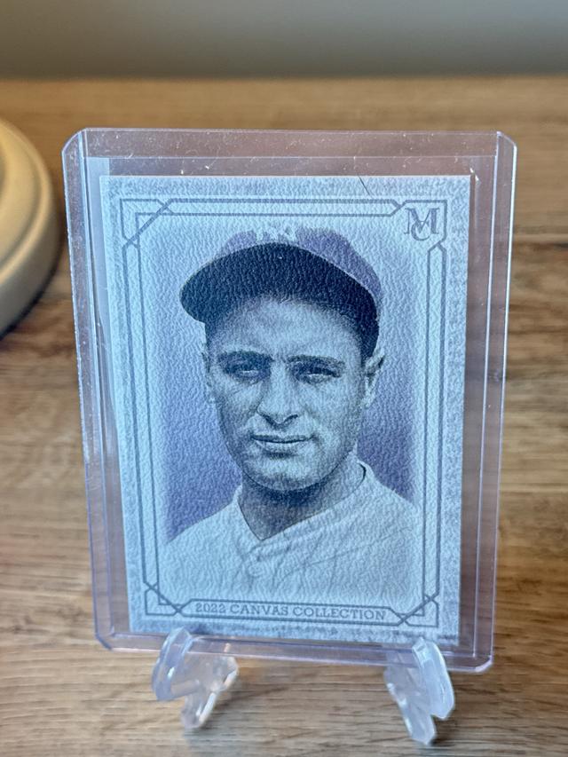 2022 Topps Museum Collection Lou Gehrig Canvas Collection Reprints Set #CCR-17