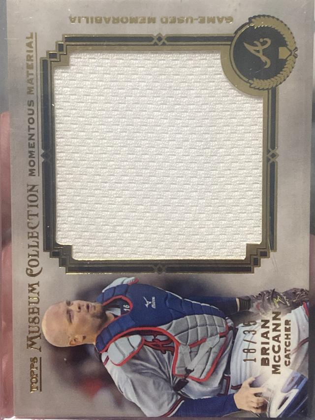 2013 Topps Museum Collection Brian McCann Gold /35 #MMJR-BMC