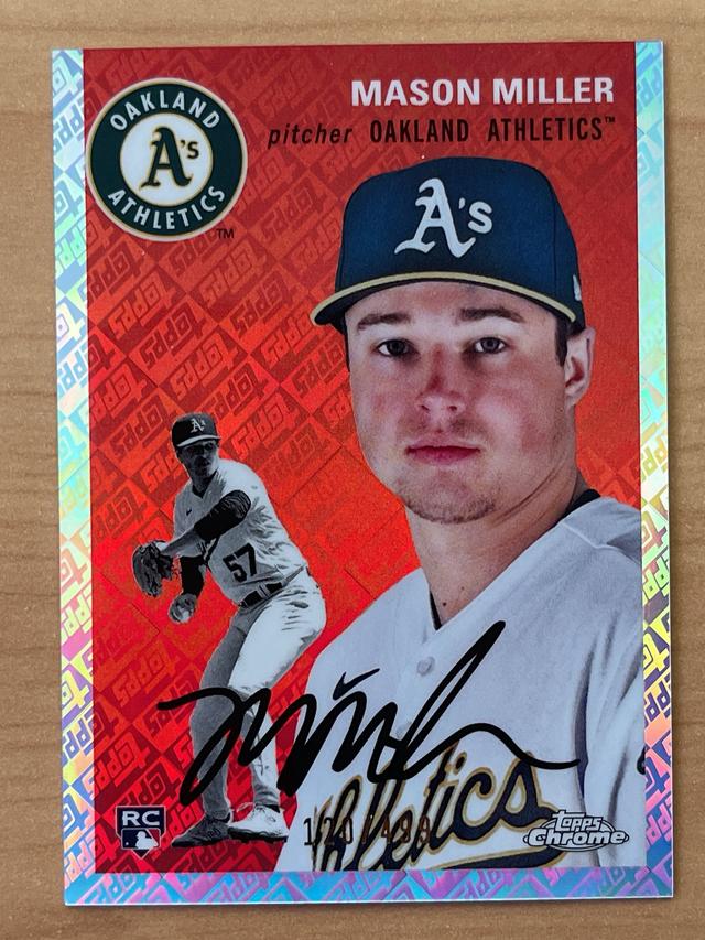 2023 Topps Chrome Platinum '54 Mason Miller BASE CARDS Refractor /499 #109