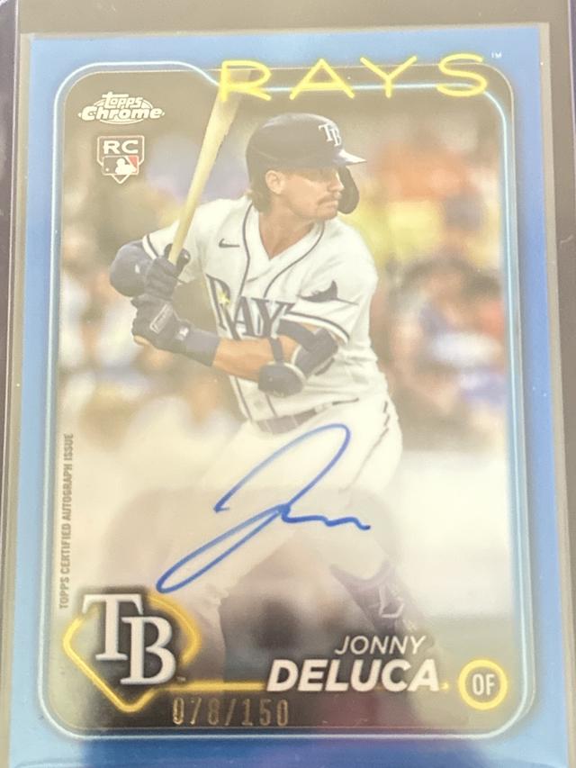 2024 Topps Chrome Jonny Deluca Blue Refractors /150 #RA-JDE