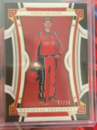 2023 Panini National Treasures NASCAR Racing Chase Briscoe Midnight /20 #19