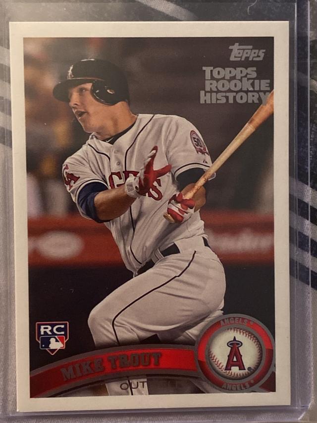 2018 Topps Archives Mike Trout Topps Rookie History Set #US175