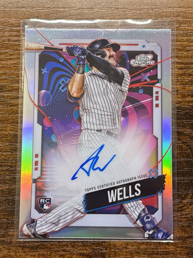 2024 Topps Cosmic Chrome Austin Wells Autographs #CCA-AW RC Yankees