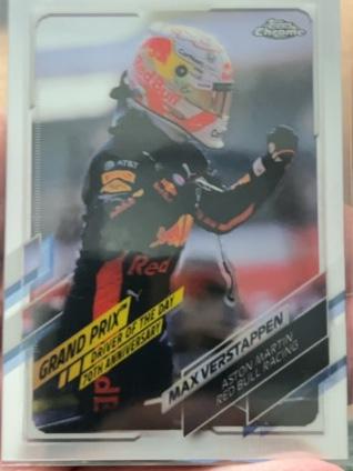 2021 Topps Chrome F1 Max Verstappen Base Set #167