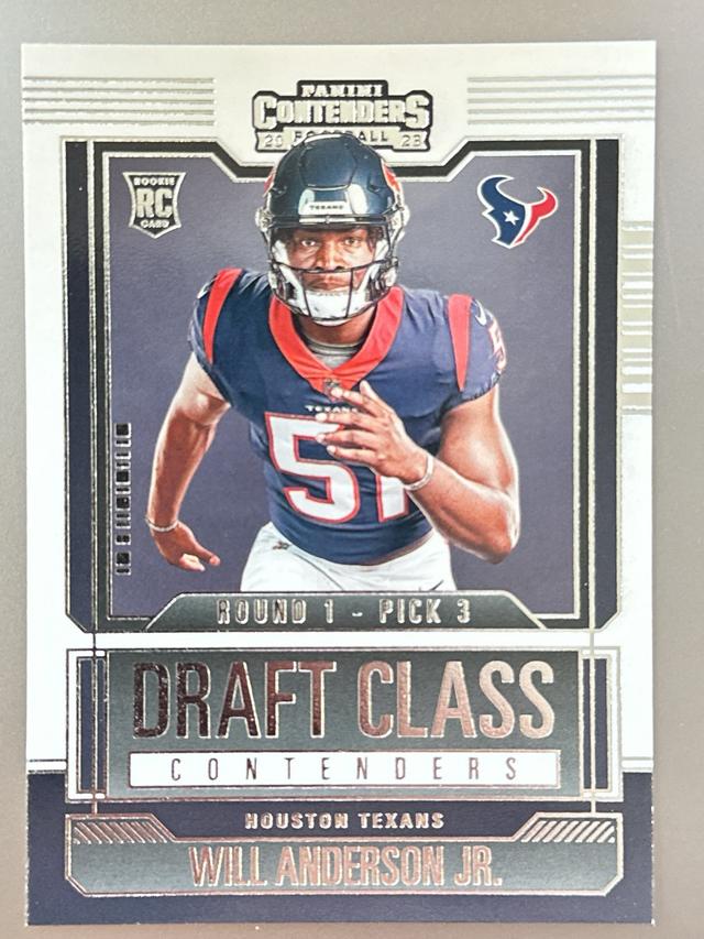 2023 Panini Contenders Will Anderson Jr. Draft Class Contenders  #24