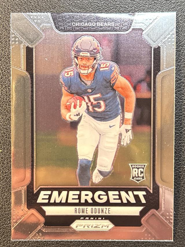 2024 Panini Prizm Football Rome Odunze Emergent #11