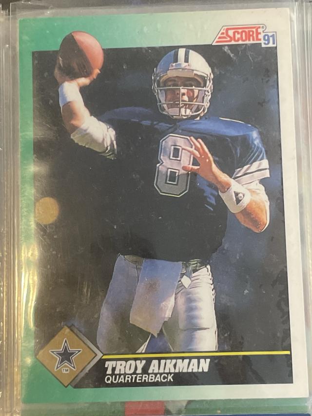 1991 Score Football Troy Aikman ﻿Base #225