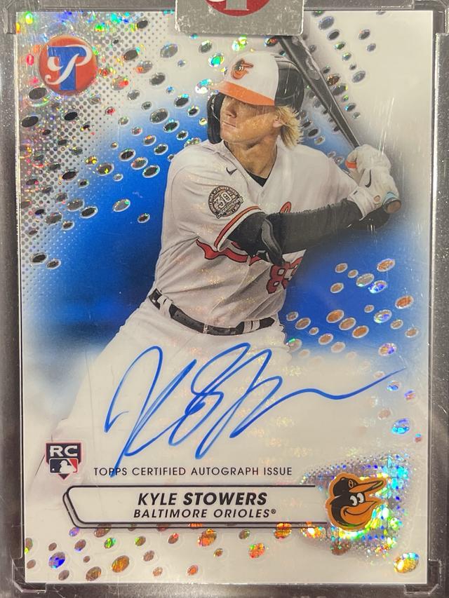 2023 Topps Pristine Kyle Stowers Blue Pristine Refractors /75 #PA-KS