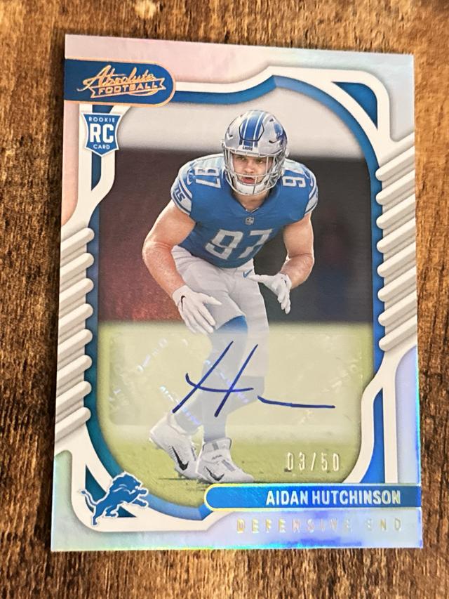 2022 Panini Absolute Aidan Hutchinson Base Rookies Signatures Set /50 #113