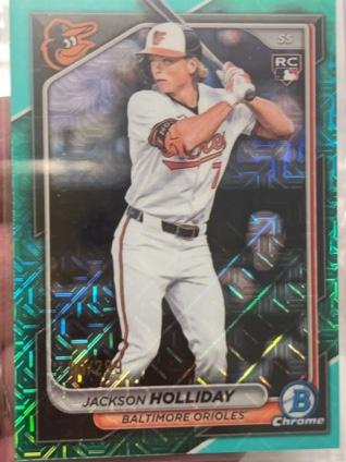 2024 Bowman Chrome Mega Box Jackson Holliday Aqua Mojo Refractors #26