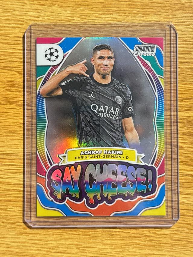 2023-24 Topps Stadium Club Chrome UEFA Achraf Hakimi Say Cheese! #SC-AH