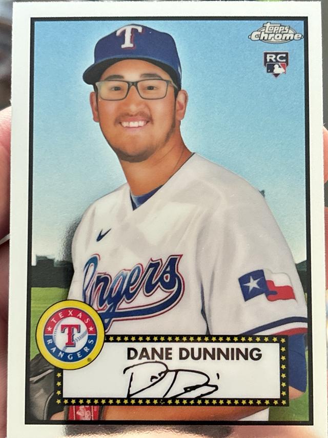 2021 Topps Chrome Platinum Dane Dunning BASE CARDS I #32