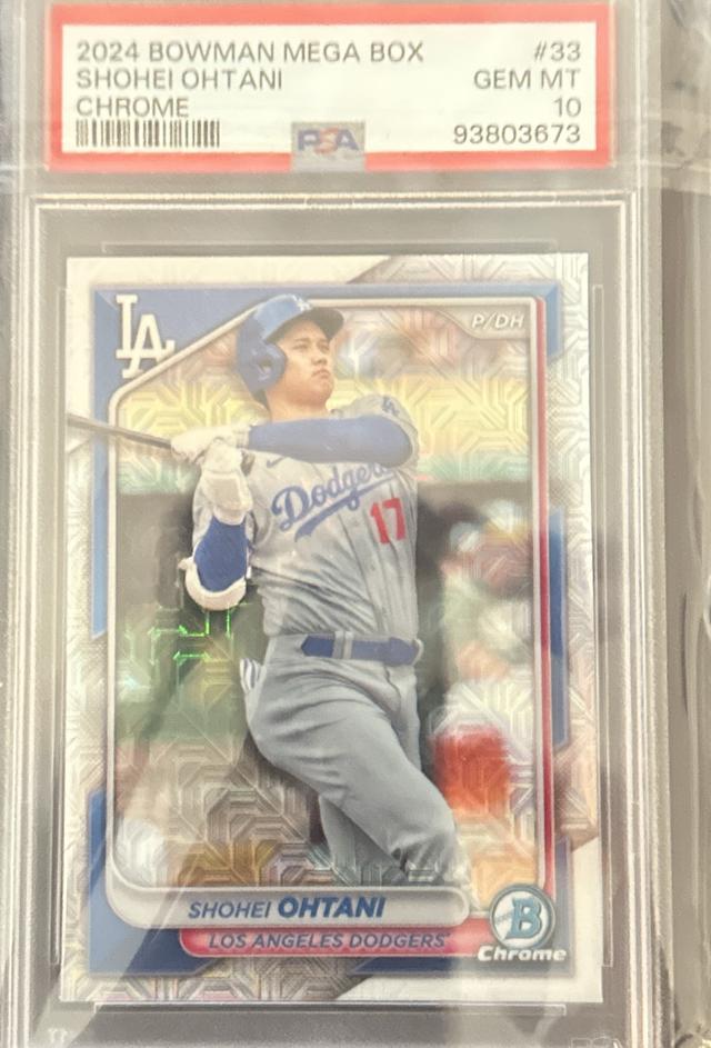 2024 Bowman Mega Box Shohei Ohtani PSA 10.0 BASE CHROME CARDS #33