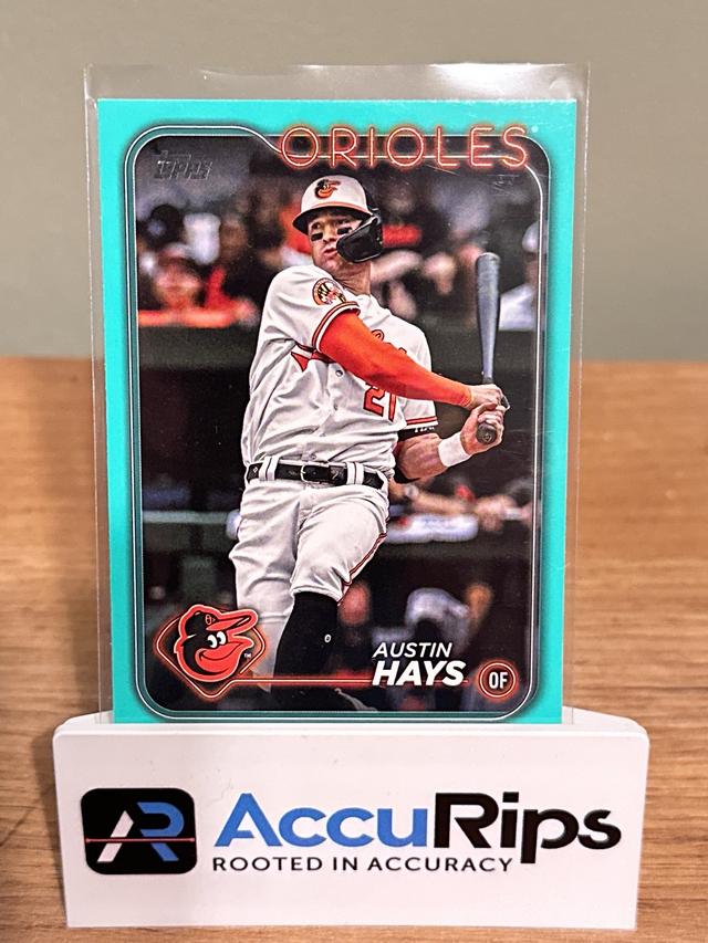 2024 Topps Series 1 Austin Hays BASE CARD SET Aqua #307