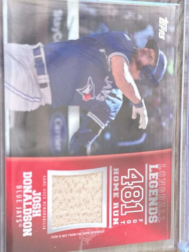 2018 Topps Series Two Josh Donaldson LONGBALL LEGENDS RELIC CARDS #LLR-JD