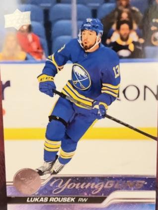 2023-24 Upper Deck Series 1 Lukas Rousek Base Young Guns Rookies Set #233